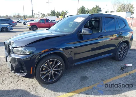 2022 BMW X3 Sdrive30I z USA, uszkodzony, nr VIN 5UX43DP07N9L57795